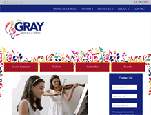 Tablet Screenshot of grayschoolofmusic.com